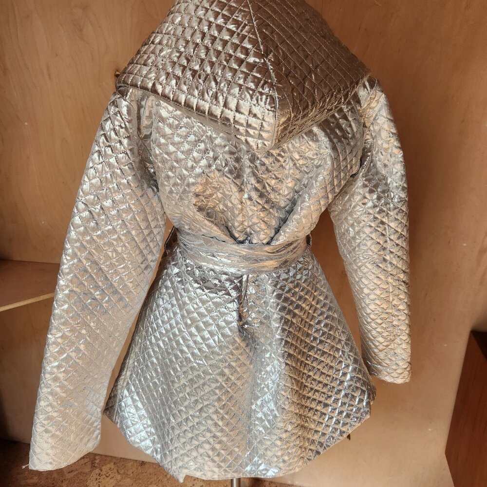 Silver Statement Coat - Picture 2 of 3
